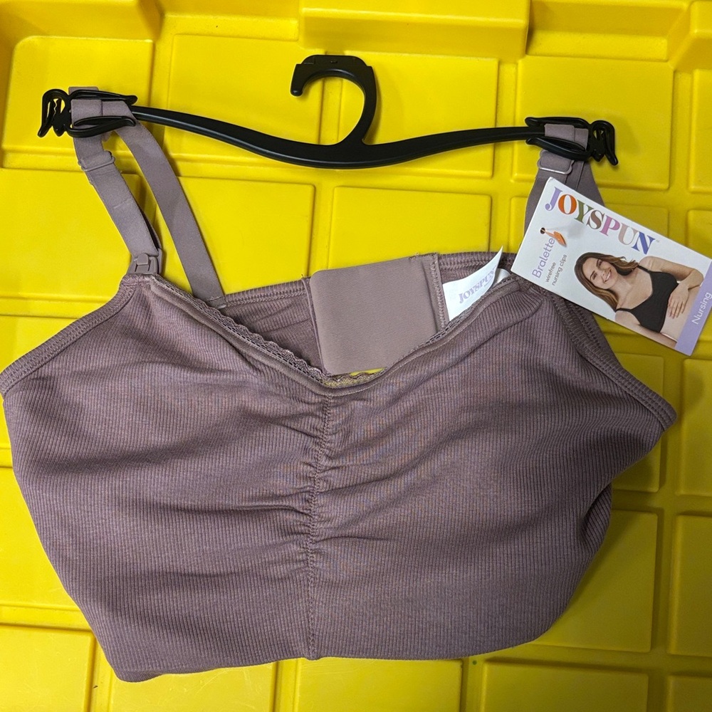 Joyspun Women's Mauve Seamless Ribbed Bralette